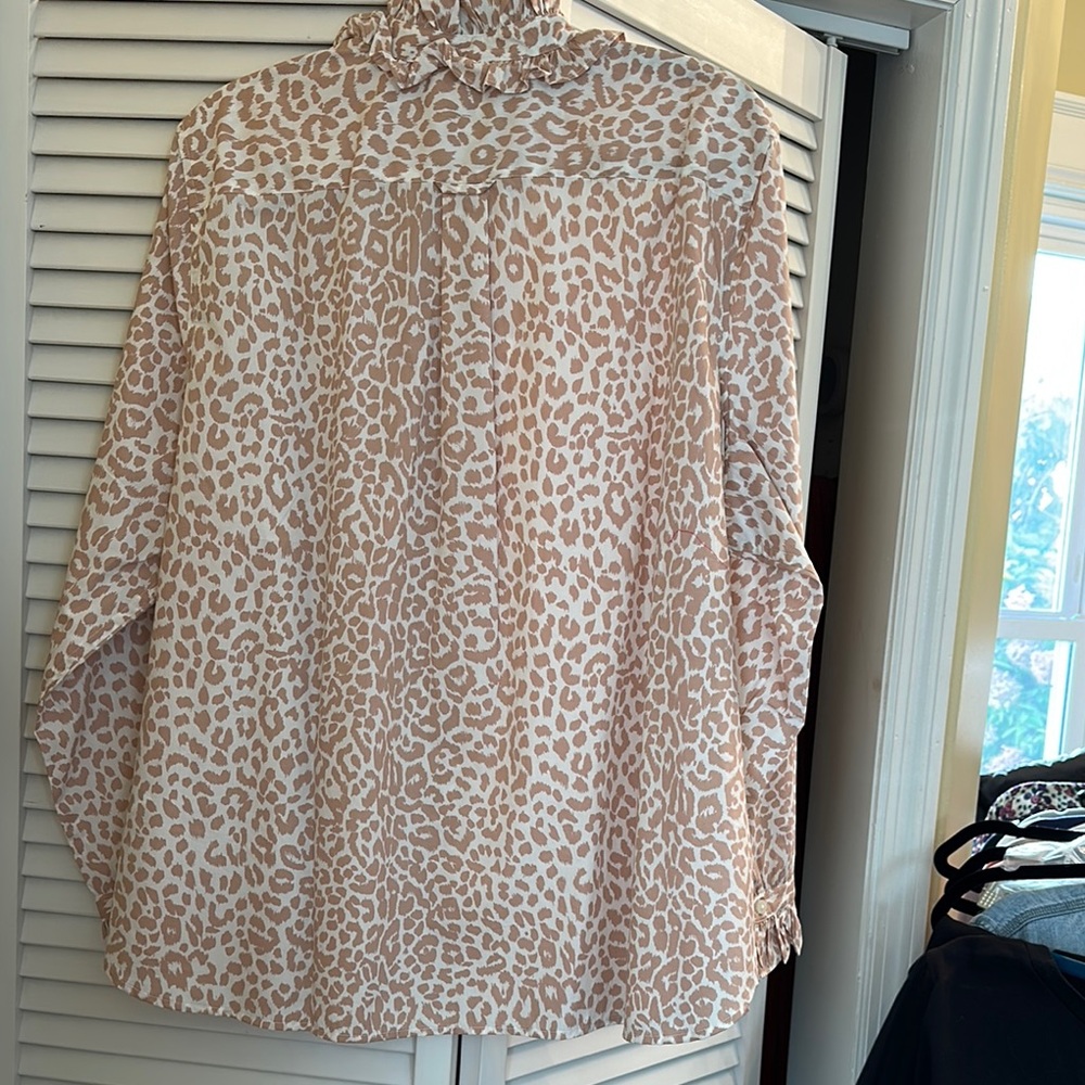 J. Crew Ruffle Neck Blouse - Picture 5 of 6